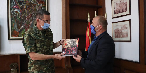 Командантот на СИБРИГ, Аристедеис Илиопулос во работна посета на општина Куманово